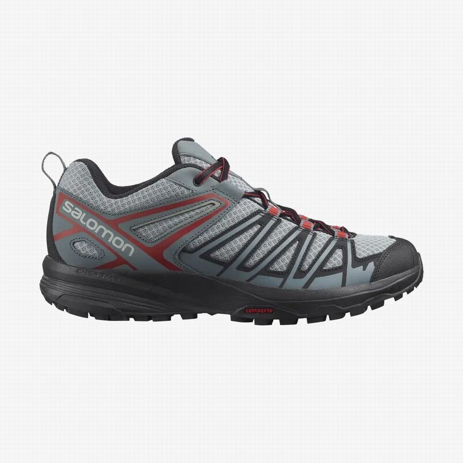 Salomon X Crest Férfi Túracipő Szürke (TVG954HB)